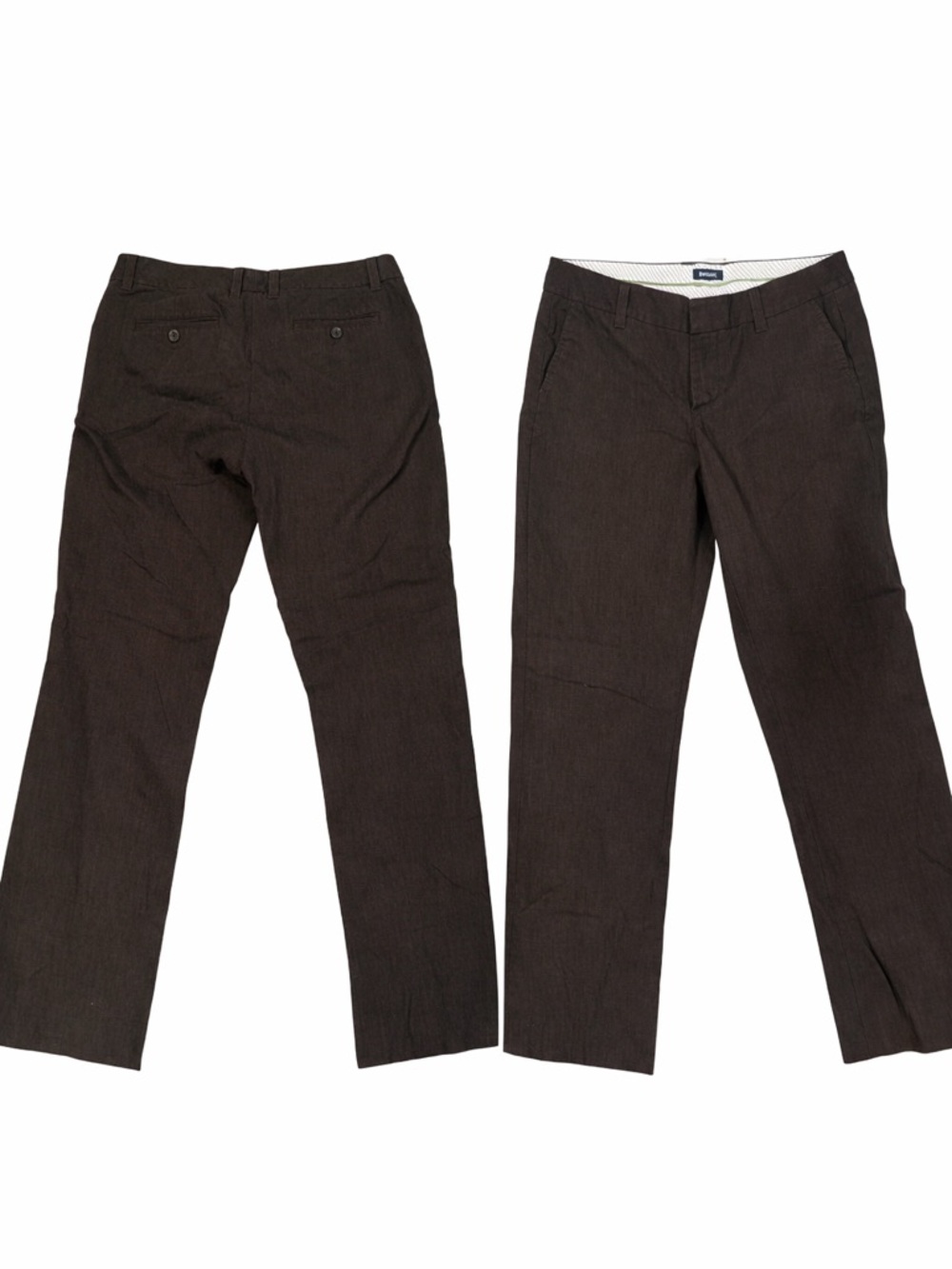 GAP Women's Cropped Dress Pants in Dark Brown